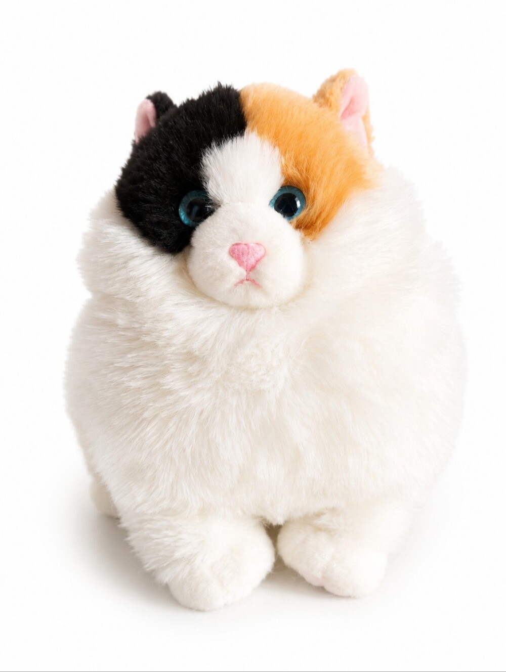 Aurora World Fat Cats Munchy Calico Cat Plush 9.5" Stuffed Animal Fluffy Toy